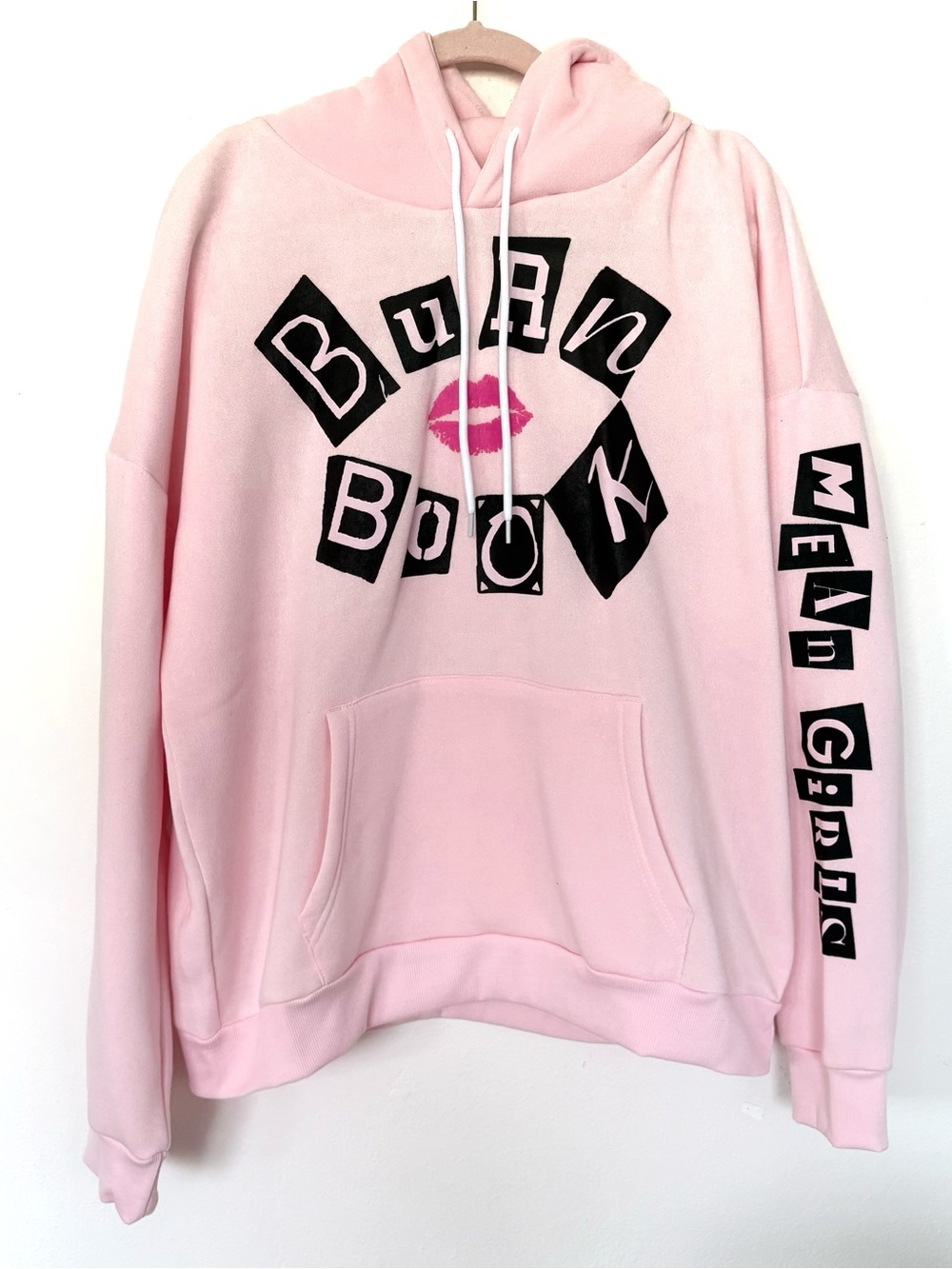 Mean Girls Burn Book Pink Graphic Hoodie